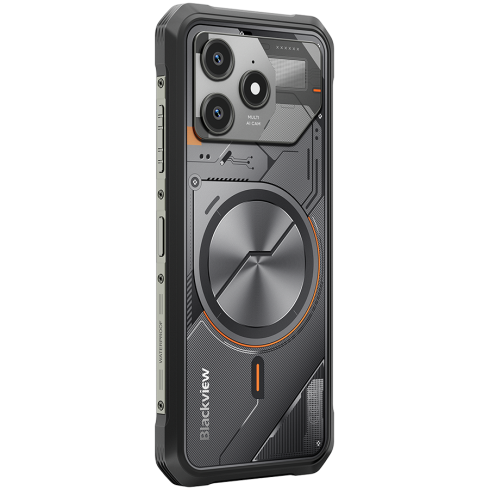 Blackview FORT100 LTE 6.56-inch HD+ 1612x720 90Hz 8+128GB MT Helio G81 Octa-Core 2.0GHz 13MP Front 16MP Rear NFC MIL-STD-810H 5000mAh Fingerprint  Android 16 Cosmic Black