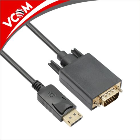 Кабел VCOM Display Port M - VGA M 1.8м