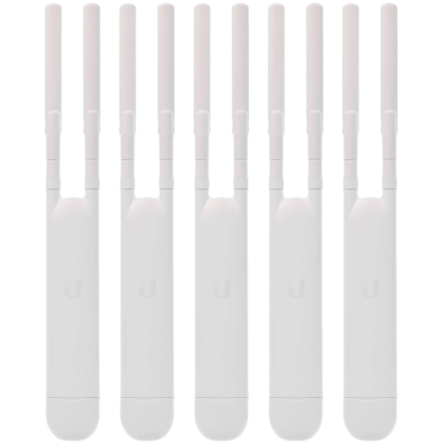 Ubiquiti 5-PACK of UAP-AC-M-EU Networking Interface - (1) 10/100/1000 Ethernet Port/ Power Method 24V Passive PoE (Pairs 4, 5+; 7, 8 Return);802.3af Alternative A (Pairs 1, 2+; 3, 6 Return)(Supported Voltage Range: 44 to 57VDC)/ Wi-Fi Standards 802.11 a/b