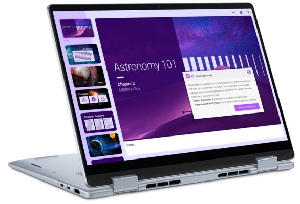 Лаптоп Dell 14 Plus 2-in-1 DB04250, Intel Ultra 7 256V (47 TOPS NPU, 8 cores, up to 4.8 GHz), 14" 16:10 FHD+(1920x1200) Touch 300nits WVA, 16GB, LPDDR5X, 8533MT/s (onboard), 1TB M.2 SSD PCIe, Intel Arc, FHD RGB and Mic, Wi-Fi 7, FPR, Backlit Kb, Win 11 Ho