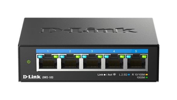 Switch D-Link DMS-105/E, 5 портов 2.5G Multi-Gigabit