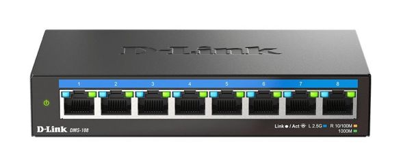 Switch D-Link DMS-108/E, 8 портов 2.5G Multi-Gigabit