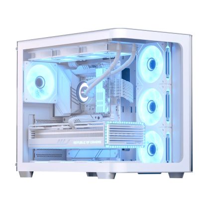 AeroCool Case ATX - P500C-G-WT-v1 - 4 x 120 mm Infinity Mirror A-RGB