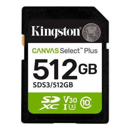 Карта памет Kingston Canvas Select Plus SD 512GB