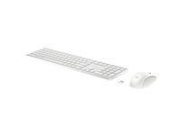 HP 655 White Wireless Keyboard and Mouse Combo