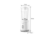 PHILIPS Mini Blender Series 3000 350W ProBlend 2 speed settings white and silver
