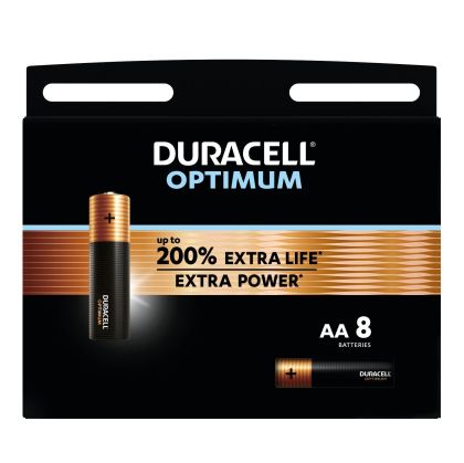 DURACELL OPTIMUM Alkaline Battery LR6 / 8 pcs. pack / 1.5V