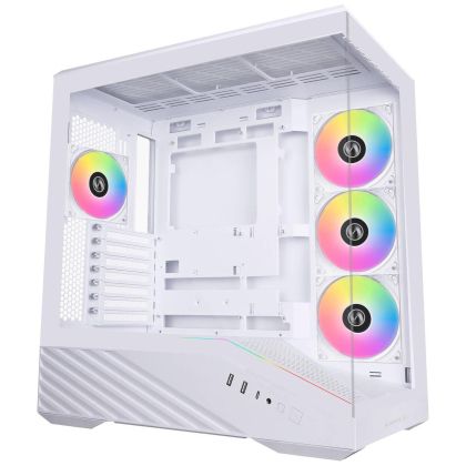 Case Lian Li Vector V100 ARGB Mid-Tower, Tempered Glass - White