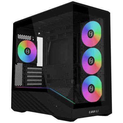 Case Lian Li Vector V100 MINI ARGB Mid-Tower, Tempered Glass - Black