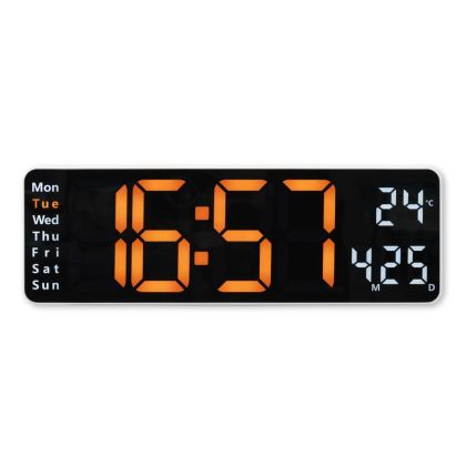Hama "Ibiza" Digital Alarm Clock, Multi-Colour Display, with USB Charging Functi