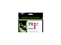 HP 711 original Ink cartridge CZ135A magenta standard capacity 3-pack