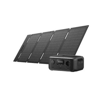 Ecoflow Portable Power Station RIVER 3 UPS + 45W Solar Panel with USB-C