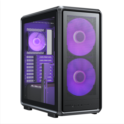 Кутия CoolerMaster MasterFrame 500 Mesh - Black ARGB