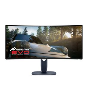 Monitor Dell Alienware AW3425DW , 34.2" CURVED QD-OLED 21:9 ,0.03ms GTG, WQHD (3440x1440), 240Hz, 1,500,000:1, 1000cd/m2, NVIDIA G-SYNC Compatible, AMD FreeSync Premium, HDR 400, 99.30% DCI-P3, HDMI, DP, USB, PIP, PBP, Height Adjustable, Swivel, Tilt, Bla