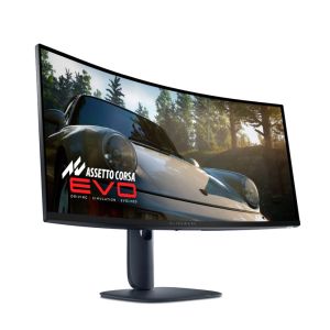 Monitor Dell Alienware AW3425DW , 34.2" CURVED QD-OLED 21:9 ,0.03ms GTG, WQHD (3440x1440), 240Hz, 1,500,000:1, 1000cd/m2, NVIDIA G-SYNC Compatible, AMD FreeSync Premium, HDR 400, 99.30% DCI-P3, HDMI, DP, USB, PIP, PBP, Height Adjustable, Swivel, Tilt, Bla