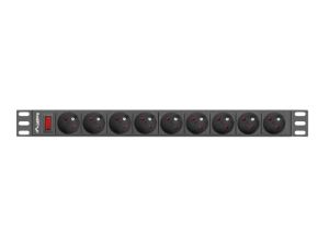 Филтър Lanberg power distribution unit (PDU) 19"1U 16A 9 SOCKETS 3M, black