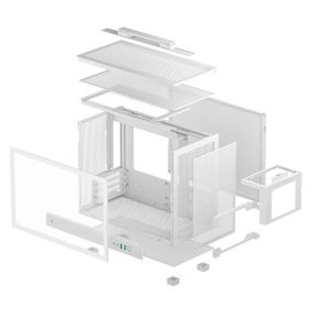 DeepCool кутия Case mATX - CH160 PLUS WH