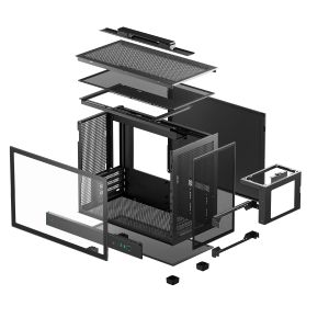 DeepCool кутия Case mATX - CH160 PLUS