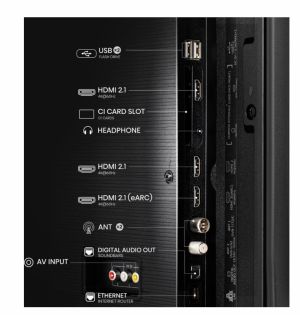 Телевизор Hisense 50" E7Q, 4K Ultra HD 3840x2160, QLED, Quantum Dot, HDR 10+, HLG, Dolby Vision, DTS Virtual X, Smart TV, WiFi, Light Sensor, BT, Anyview Cast, 3xHDMI, 2xUSB, LAN, CI+, DVB-T2/C/S2, Black