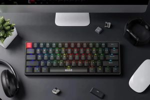 Marvo механична геймърска клавиатура Gaming Mechanical keyboard Saber 61 KG933G - 61 keys, Red Switches [Linear]