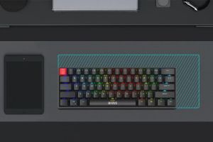 Marvo механична геймърска клавиатура Gaming Mechanical keyboard Saber 61 KG933G - 61 keys, Red Switches [Linear]