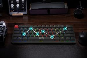 Marvo механична геймърска клавиатура Gaming Mechanical keyboard Saber 61 KG933G - 61 keys, Red Switches [Linear]