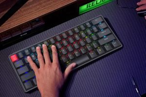 Marvo механична геймърска клавиатура Gaming Mechanical keyboard Saber 61 KG933G - 61 keys, Red Switches [Linear]