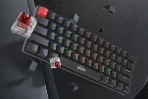 Marvo механична геймърска клавиатура Gaming Mechanical keyboard Saber 61 KG933G - 61 keys, Red Switches [Linear]