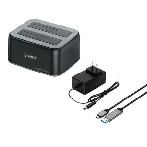 Orico Storage - HDD/SSD Dock - 2 BAY 2.5/3.5 USB-C/USB-A - 6829C3-V1