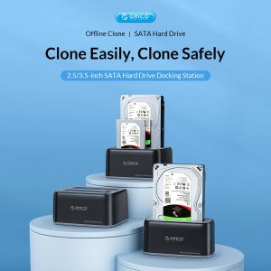 Orico Storage - HDD/SSD Dock - 2 BAY 2.5/3.5 USB-C/USB-A - 6829C3-V1