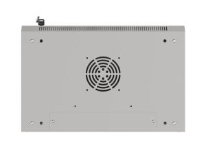 Комуникационен шкаф Lanberg rack cabinet 19" wall-mount 4U/540x350 (flat pack) with glass door grey