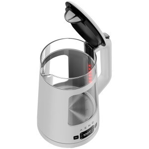 AENO Electric Kettle EK6: 1850-2200W, 2L, Strix, Square-shaped body, Transparent lid, High Resistant Glass, LED-Illumination, Auto Power Off, Dry tank Protection