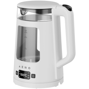 AENO Electric Kettle EK6: 1850-2200W, 2L, Strix, Square-shaped body, Transparent lid, High Resistant Glass, LED-Illumination, Auto Power Off, Dry tank Protection