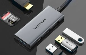 Vention Docking Station Type-C - TOOHB - HDMI x 1, USB3.0 x 3, SD/TF