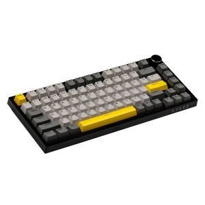 Ajazz геймърска механична клавиатура Gaming Mechanical Keyboard AK820 - Moon Switches [Linear] (English US), Black, Gray, RGB
