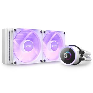 AIO Liquid Cooler NZXT Kraken 240 RGB White, LCD Display