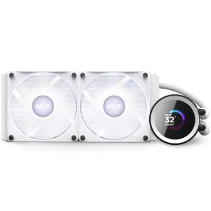AIO Liquid Cooler NZXT Kraken 240 RGB White, LCD Display