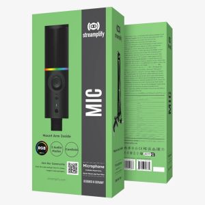 Streamplify Streaming Microphone With Mounting Arm RGB - MIC ARM - SPMC-MZ1C227.11