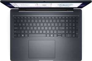 Лаптоп Dell Pro Max 16 Plus MB16250, Intel Ultra 7 265HX (13TOPS NPU, 20 cores, up to 5.30 GHz), 16.0" FHD+(1920x1200) VRR 120Hz, 500nits, 32GB: 2x16GB 6400 MTs DDR5, 1TB SSD, NVIDIA RTX PRO 1000 8GB GDDR7, 8MP HDR + IR Cam, and Mic, Wi-Fi 7, FPR, Backlit