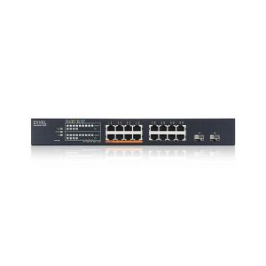 Switch ZyXEL XMG1915-18EP,  16-port 2.5GbE Smart Managed PoE Switch with 2 SFP+ Uplink