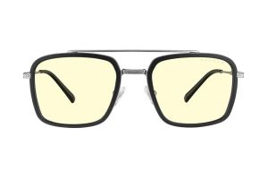 GUNNAR Baron Silver Computer Glasses - Amber