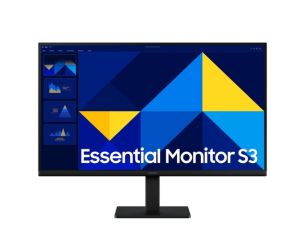 Monitor LED Samsung Essential S3 LS27D304GAUXEN 27", 1920x1080, FHD, 100Hz, IPS AG, 16:9, 1000:1, 250 cd/m2, 5ms, 178/178, Flicker-free, HDMI, VGA, VESA Mount (100x100), Tilt, Eye Saver Mode, Super-Slim Design, 2Y