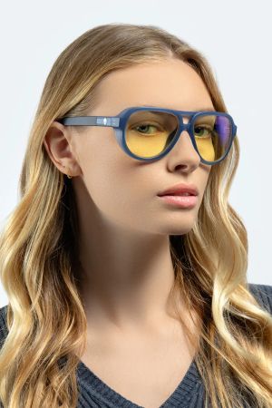 GUNNAR Alienware Roswell Computer Glasses - Conspiracy Blue - Amber