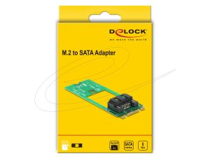 Delock Adapter M.2 Key B+M to SATA 7 pin - Form Factor 2260