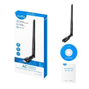 Wireless Nano Adapter Cudy WU650S, USB 3.0, 2.4/5 Ghz