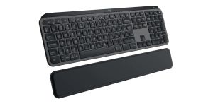 Keyboard Logitech MX Keys S, Bluetooth, Palm Rest, Graphite
