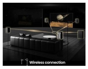 Аудио система Hisense HT Saturn, 4.1.2Ch Sound Bar with Wireless Subwoofer, 720W, Dolby Atmos, Tuned by Devialet , DTS:X,Quad Satellite Speakers , Black