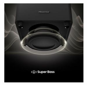 Аудио система Hisense HT Saturn, 4.1.2Ch Sound Bar with Wireless Subwoofer, 720W, Dolby Atmos, Tuned by Devialet , DTS:X,Quad Satellite Speakers , Black