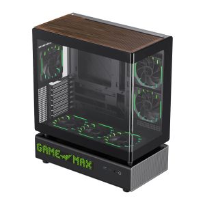 Gamemax Case ATX - N90 BG - Addressable RGB, Modular Dual-Chamber
