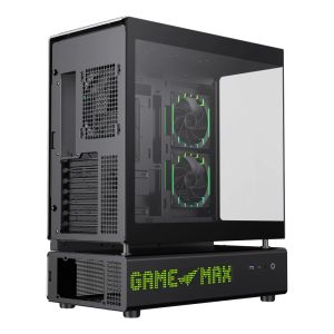 Gamemax Case ATX - N90 BG - Addressable RGB, Modular Dual-Chamber